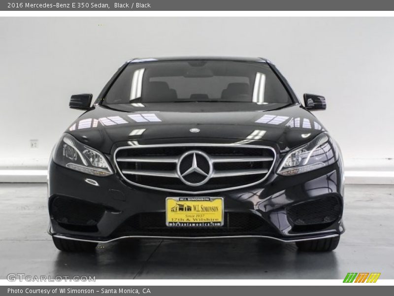 Black / Black 2016 Mercedes-Benz E 350 Sedan