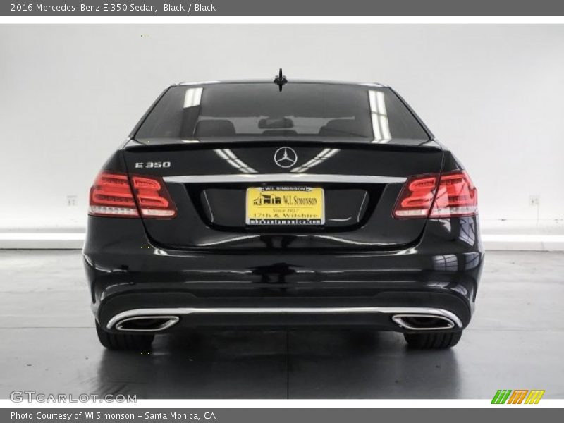 Black / Black 2016 Mercedes-Benz E 350 Sedan
