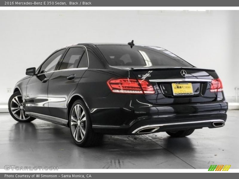 Black / Black 2016 Mercedes-Benz E 350 Sedan