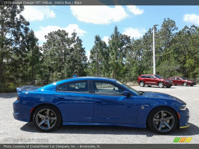 IndiGo Blue / Black 2018 Dodge Charger SRT Hellcat