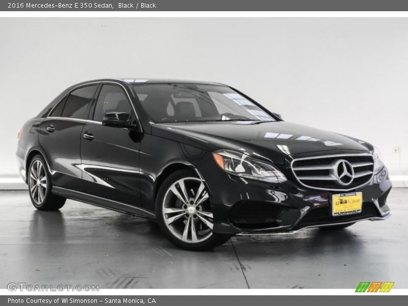 Black / Black 2016 Mercedes-Benz E 350 Sedan