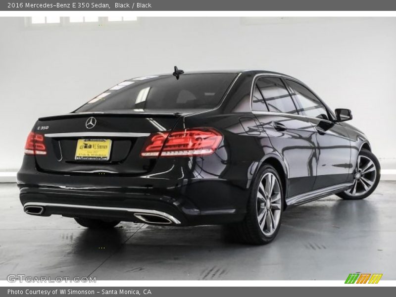 Black / Black 2016 Mercedes-Benz E 350 Sedan