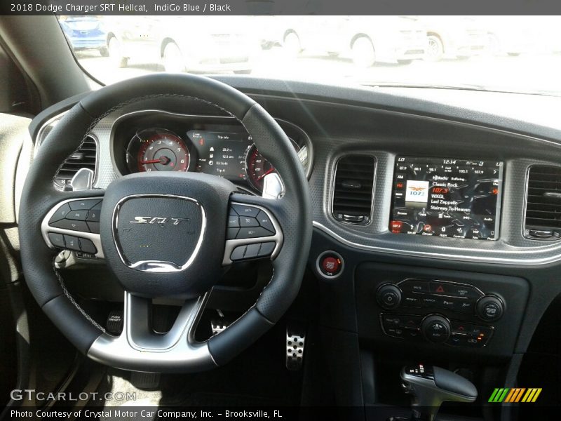 IndiGo Blue / Black 2018 Dodge Charger SRT Hellcat