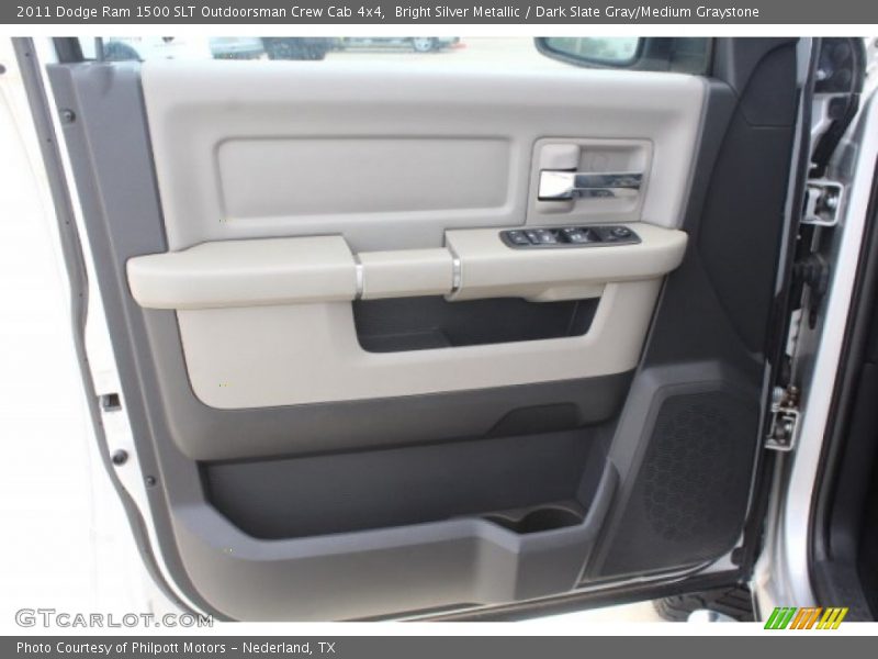 Bright Silver Metallic / Dark Slate Gray/Medium Graystone 2011 Dodge Ram 1500 SLT Outdoorsman Crew Cab 4x4