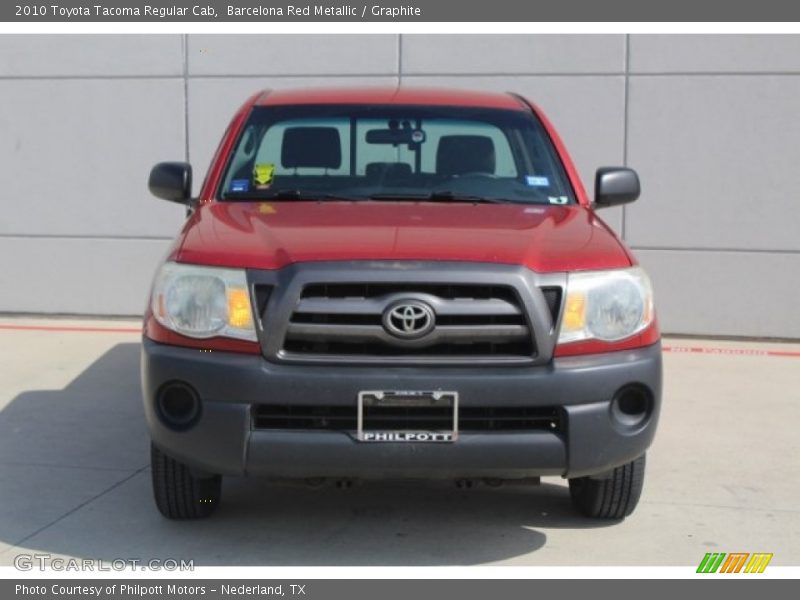 Barcelona Red Metallic / Graphite 2010 Toyota Tacoma Regular Cab