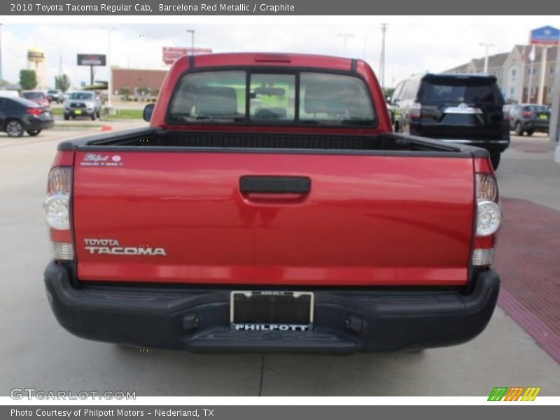 Barcelona Red Metallic / Graphite 2010 Toyota Tacoma Regular Cab