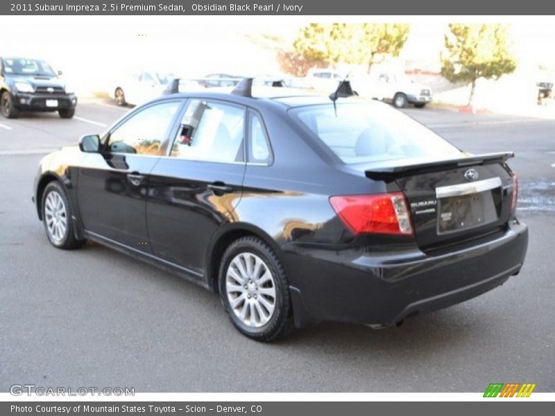 Obsidian Black Pearl / Ivory 2011 Subaru Impreza 2.5i Premium Sedan