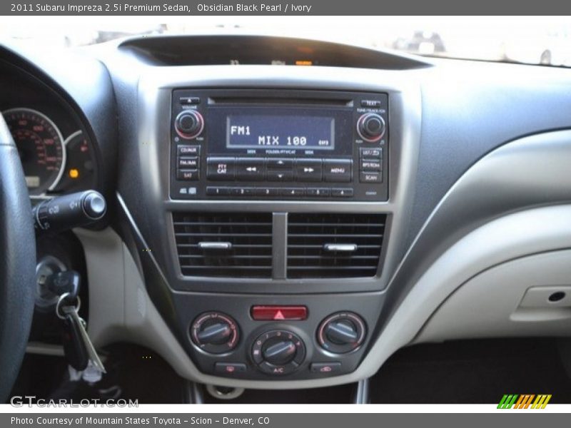 Obsidian Black Pearl / Ivory 2011 Subaru Impreza 2.5i Premium Sedan
