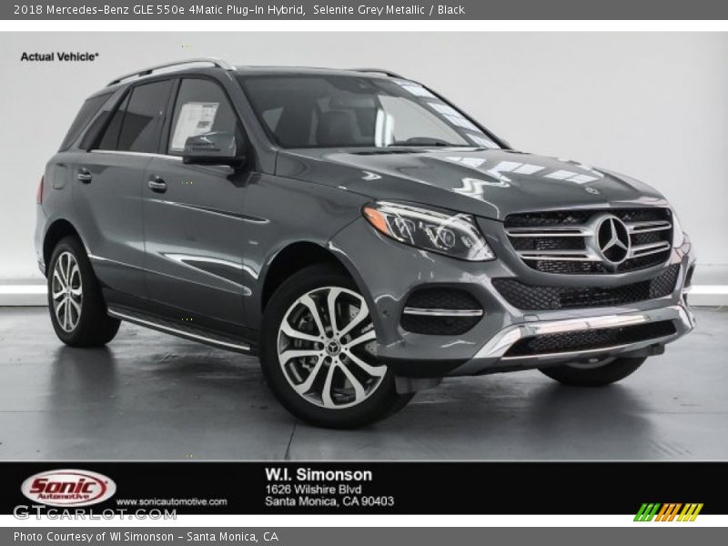 Selenite Grey Metallic / Black 2018 Mercedes-Benz GLE 550e 4Matic Plug-In Hybrid