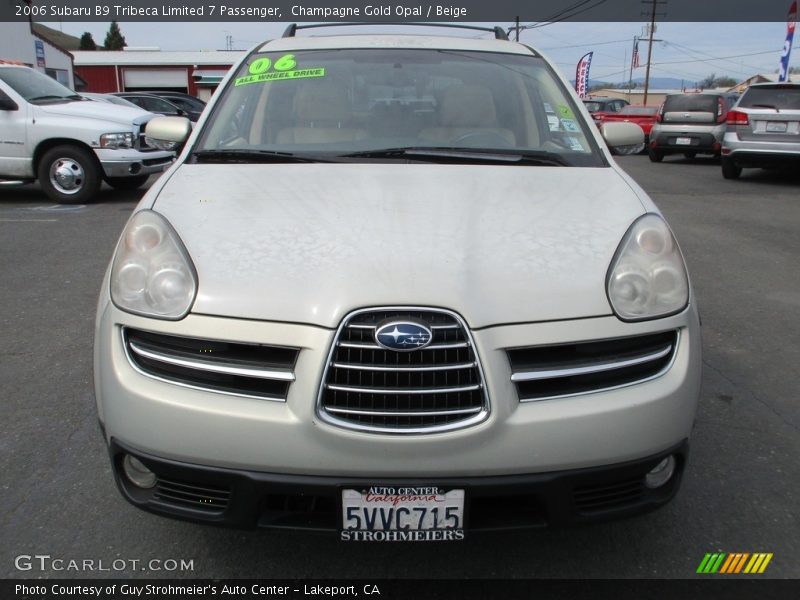 Champagne Gold Opal / Beige 2006 Subaru B9 Tribeca Limited 7 Passenger