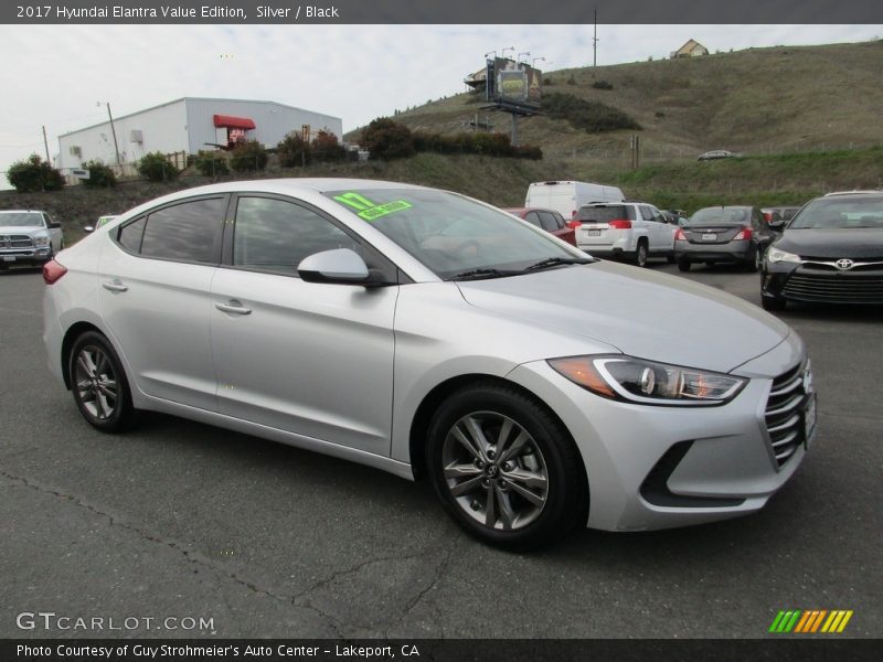 Silver / Black 2017 Hyundai Elantra Value Edition