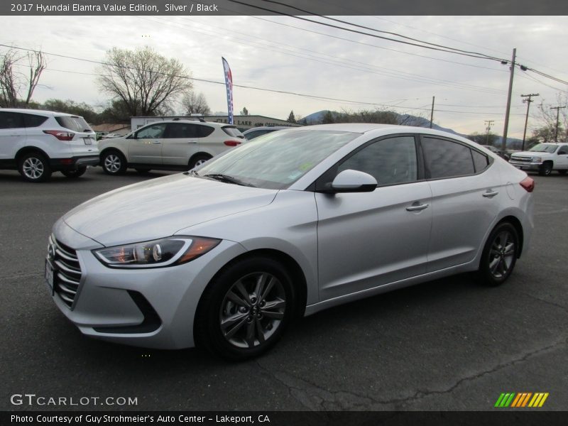 Silver / Black 2017 Hyundai Elantra Value Edition