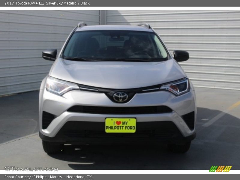 Silver Sky Metallic / Black 2017 Toyota RAV4 LE