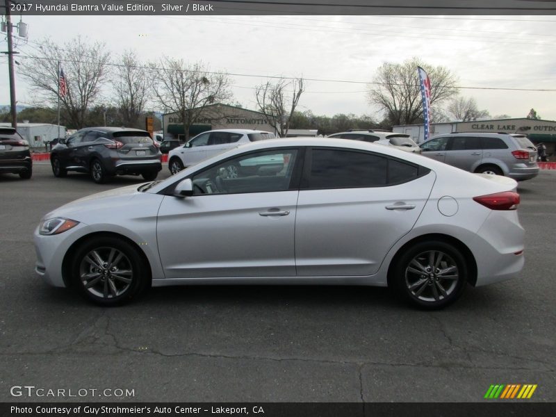 Silver / Black 2017 Hyundai Elantra Value Edition