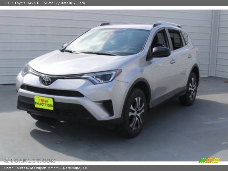 Silver Sky Metallic / Black 2017 Toyota RAV4 LE