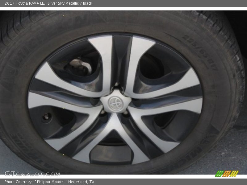 Silver Sky Metallic / Black 2017 Toyota RAV4 LE