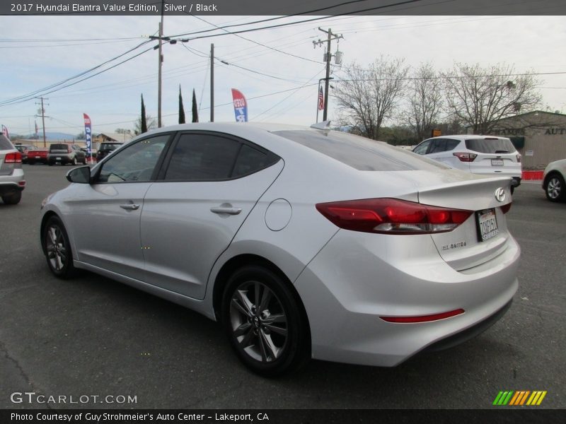 Silver / Black 2017 Hyundai Elantra Value Edition