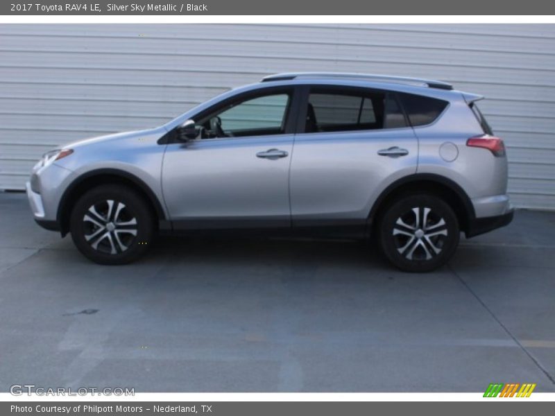 Silver Sky Metallic / Black 2017 Toyota RAV4 LE