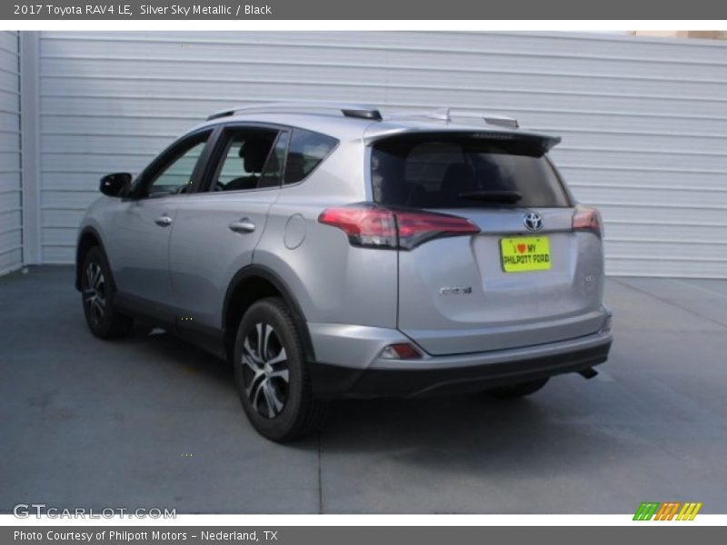 Silver Sky Metallic / Black 2017 Toyota RAV4 LE