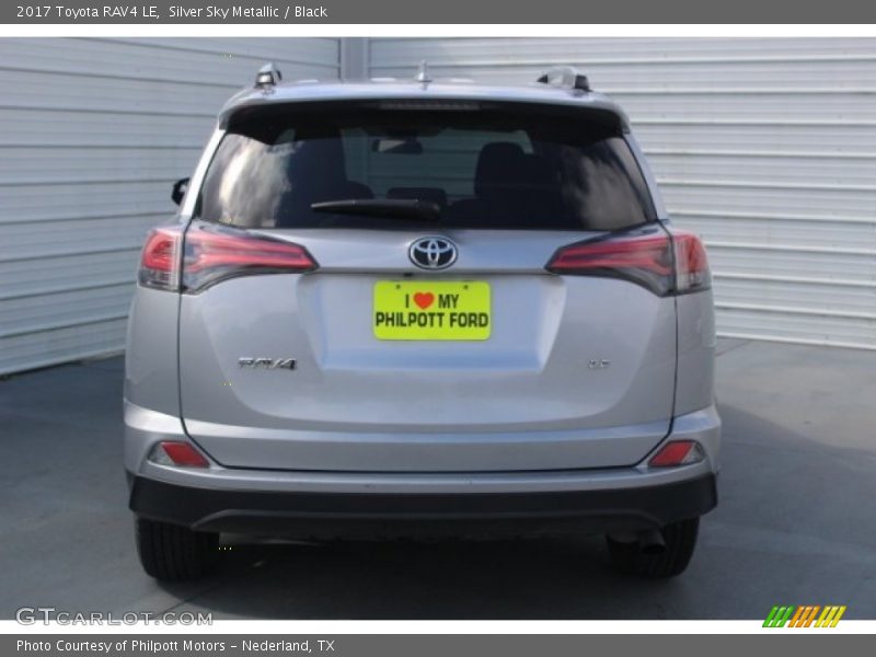 Silver Sky Metallic / Black 2017 Toyota RAV4 LE