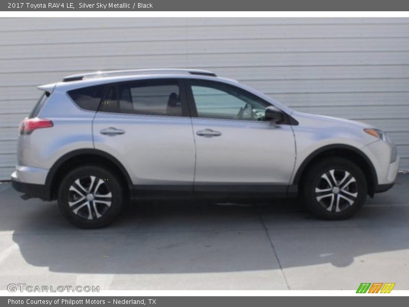 Silver Sky Metallic / Black 2017 Toyota RAV4 LE