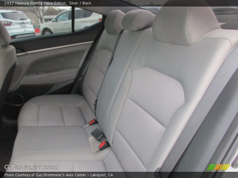 Silver / Black 2017 Hyundai Elantra Value Edition