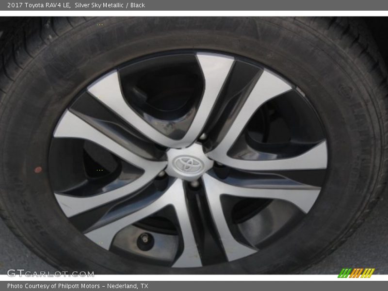 Silver Sky Metallic / Black 2017 Toyota RAV4 LE