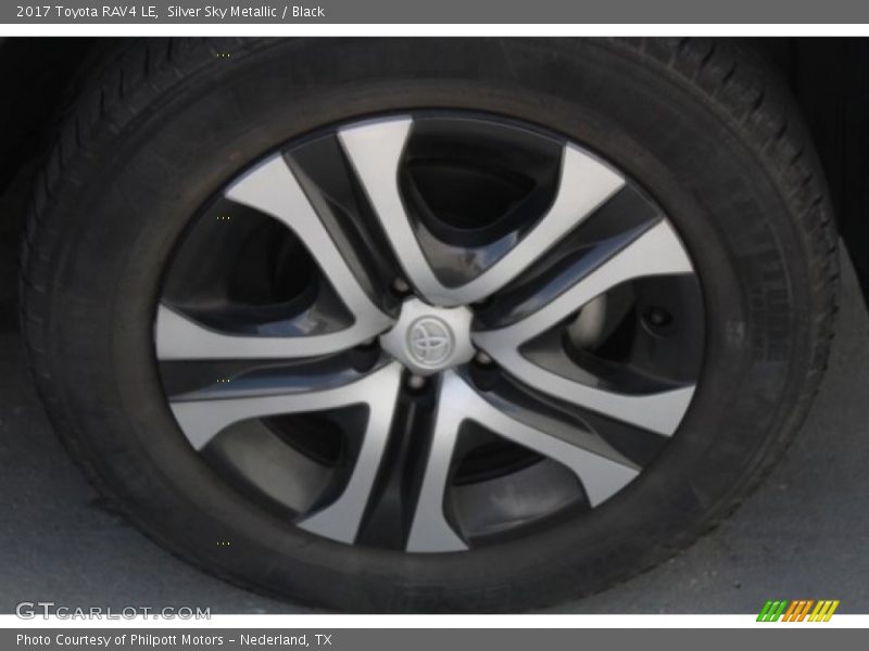 Silver Sky Metallic / Black 2017 Toyota RAV4 LE