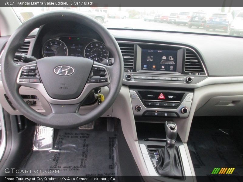 Silver / Black 2017 Hyundai Elantra Value Edition