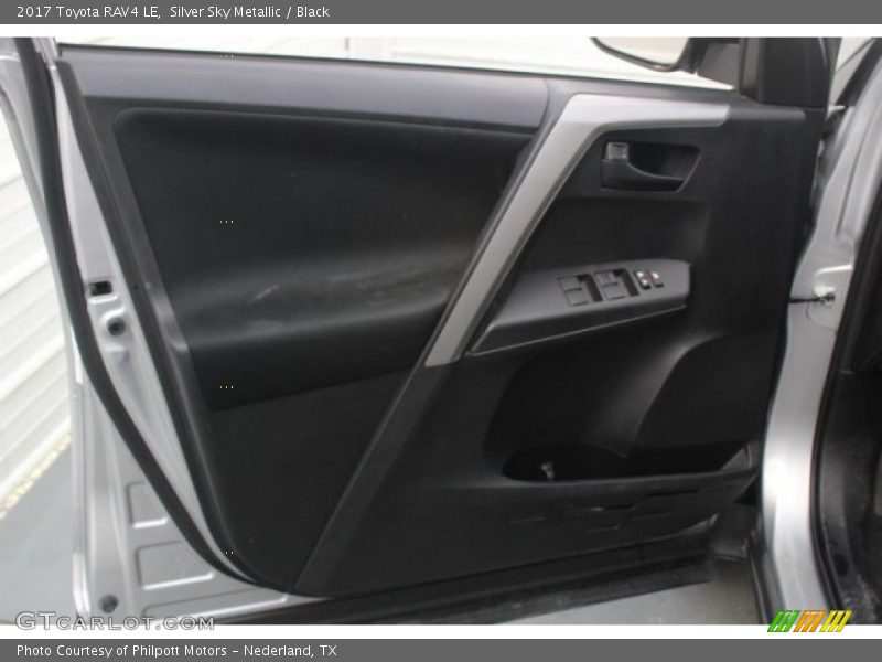 Silver Sky Metallic / Black 2017 Toyota RAV4 LE
