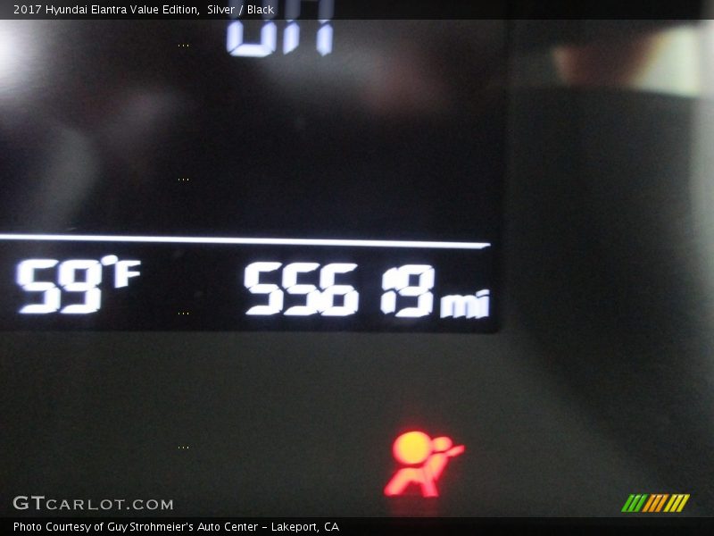 Silver / Black 2017 Hyundai Elantra Value Edition