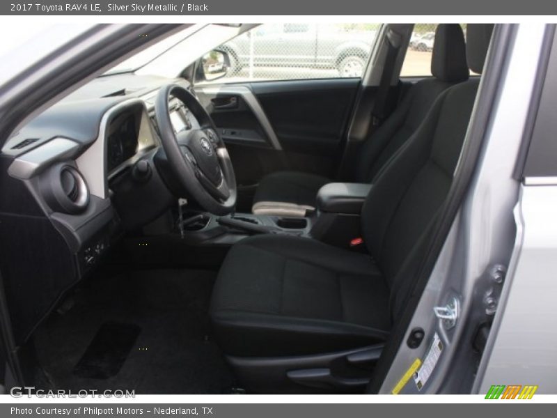 Silver Sky Metallic / Black 2017 Toyota RAV4 LE
