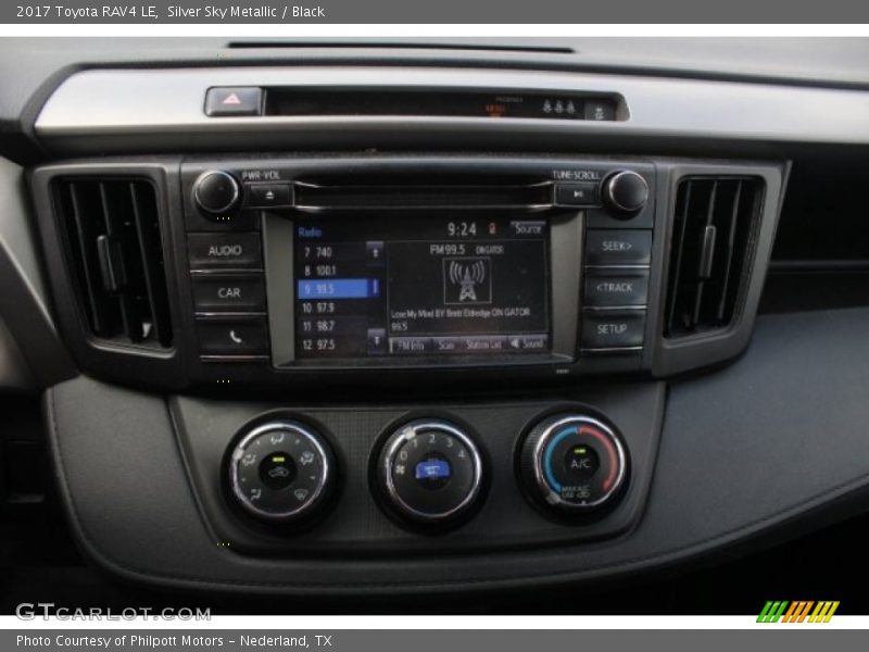 Silver Sky Metallic / Black 2017 Toyota RAV4 LE
