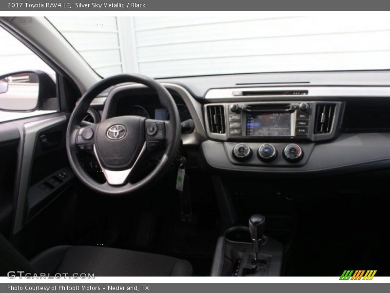 Silver Sky Metallic / Black 2017 Toyota RAV4 LE