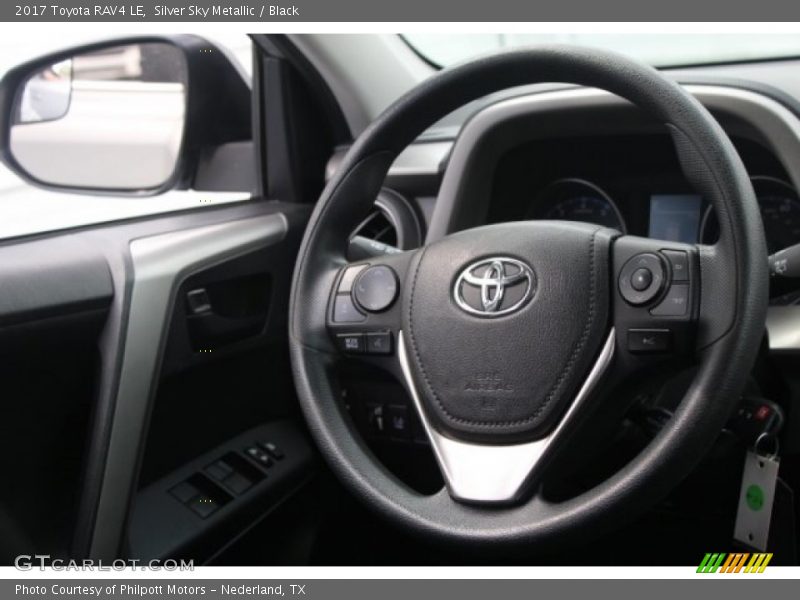 Silver Sky Metallic / Black 2017 Toyota RAV4 LE