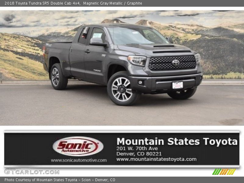 Magnetic Gray Metallic / Graphite 2018 Toyota Tundra SR5 Double Cab 4x4