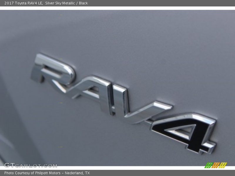 Silver Sky Metallic / Black 2017 Toyota RAV4 LE