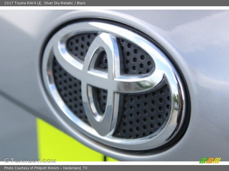 Silver Sky Metallic / Black 2017 Toyota RAV4 LE