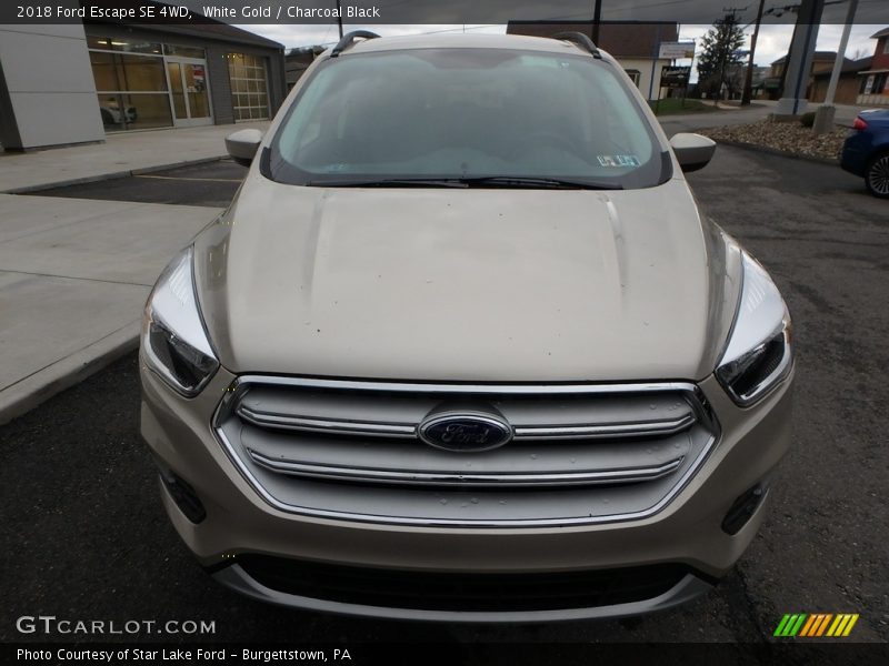 White Gold / Charcoal Black 2018 Ford Escape SE 4WD