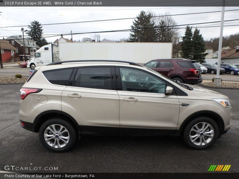 White Gold / Charcoal Black 2018 Ford Escape SE 4WD