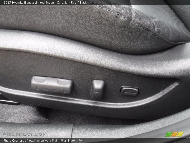 Geranium Red / Black 2015 Hyundai Elantra Limited Sedan