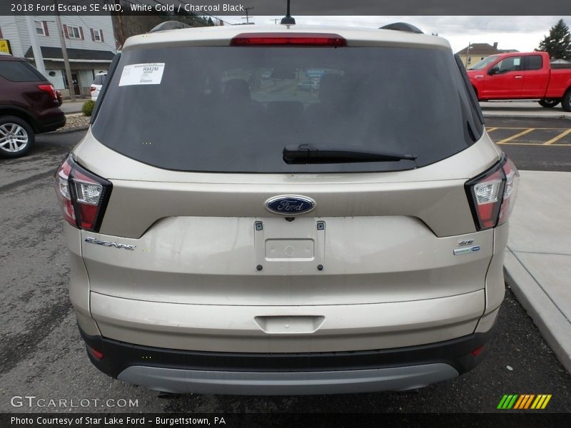 White Gold / Charcoal Black 2018 Ford Escape SE 4WD