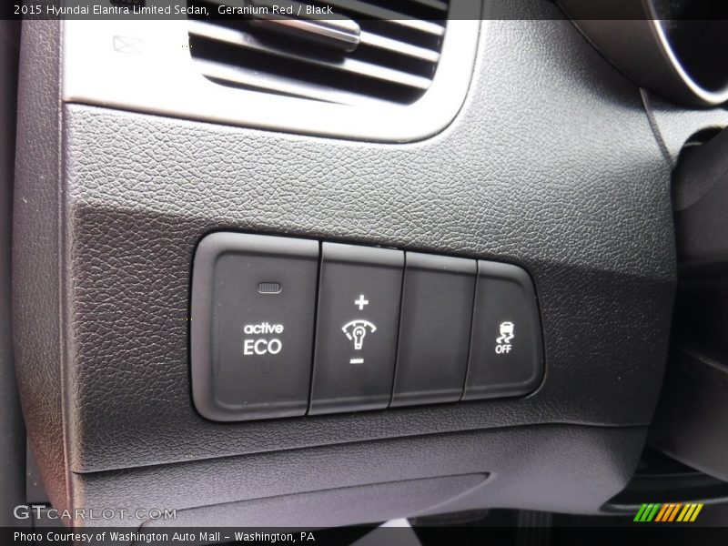 Geranium Red / Black 2015 Hyundai Elantra Limited Sedan