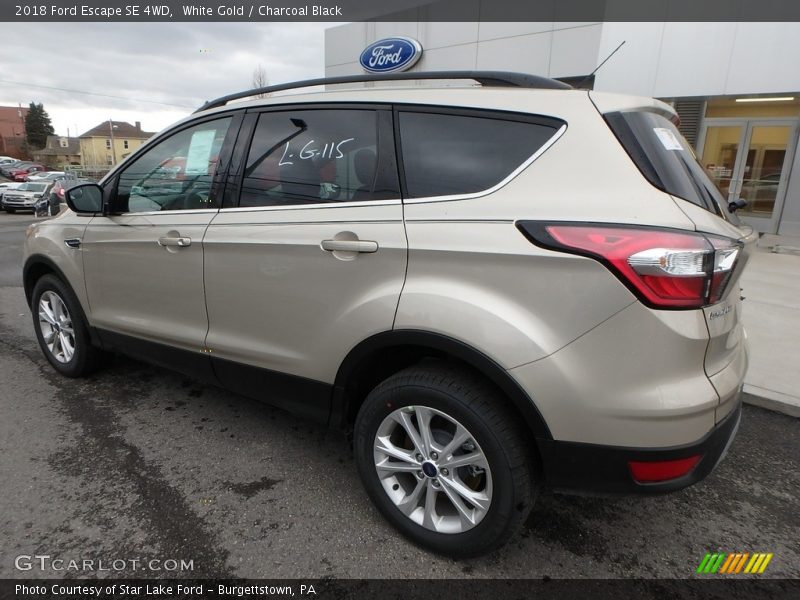 White Gold / Charcoal Black 2018 Ford Escape SE 4WD