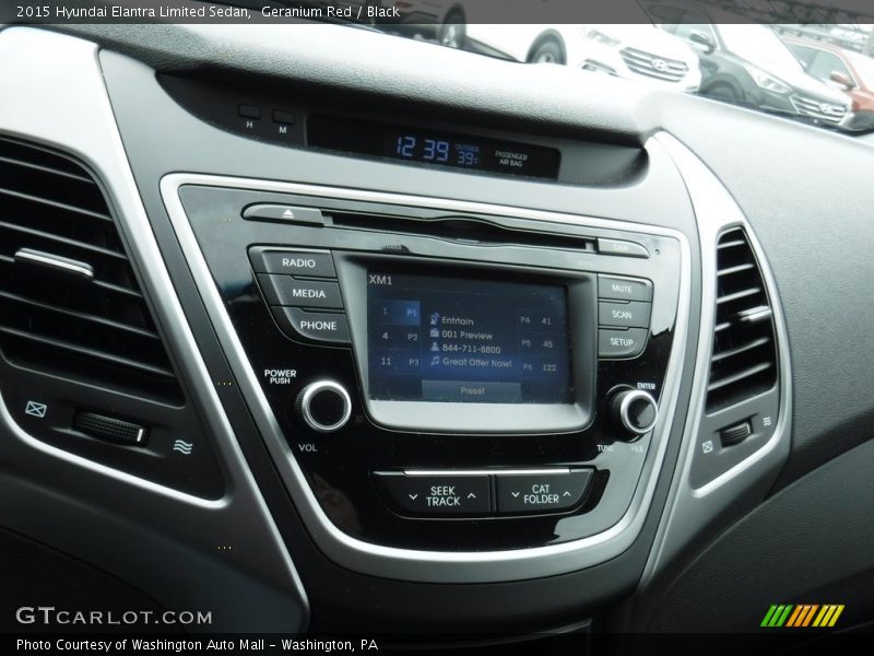 Geranium Red / Black 2015 Hyundai Elantra Limited Sedan