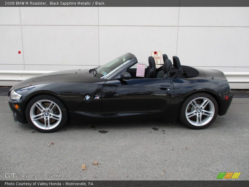 Black Sapphire Metallic / Black 2008 BMW M Roadster