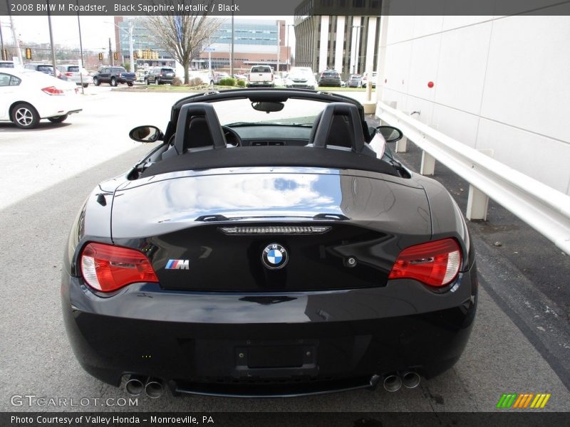 Black Sapphire Metallic / Black 2008 BMW M Roadster