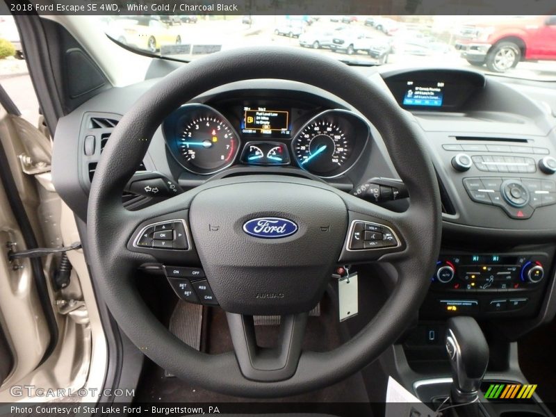 White Gold / Charcoal Black 2018 Ford Escape SE 4WD