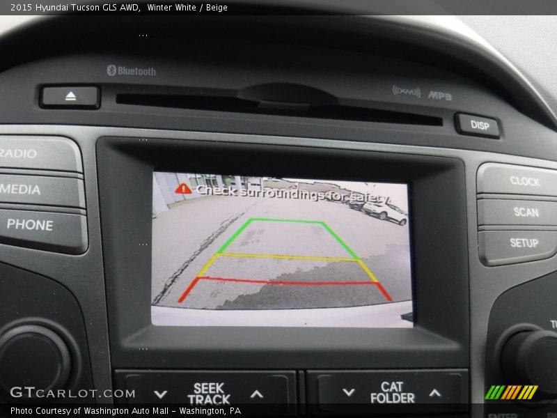 Winter White / Beige 2015 Hyundai Tucson GLS AWD
