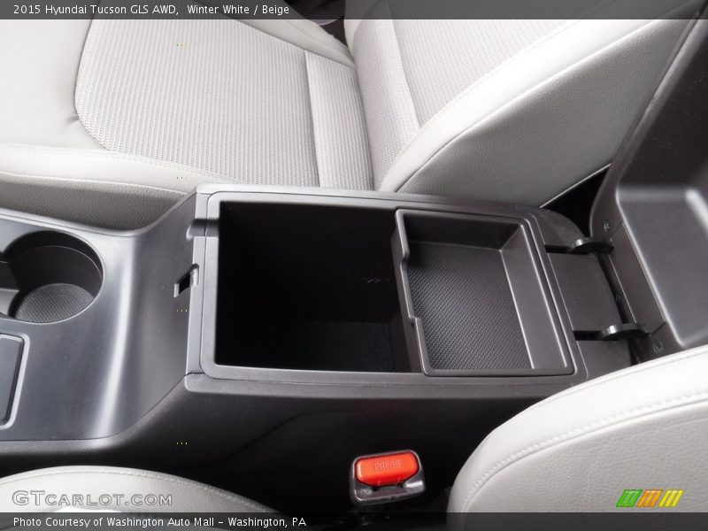 Winter White / Beige 2015 Hyundai Tucson GLS AWD